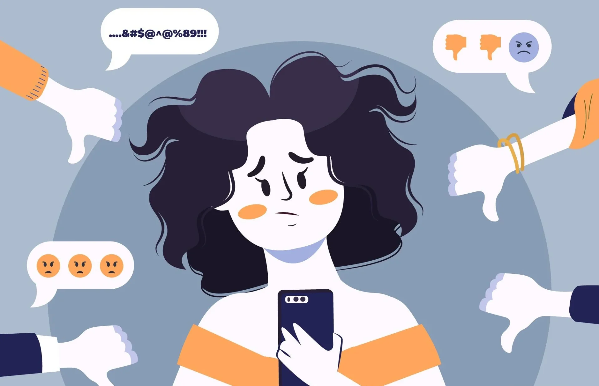 Pessoa ansiosa trabalhando em um ambiente digital desorganizado